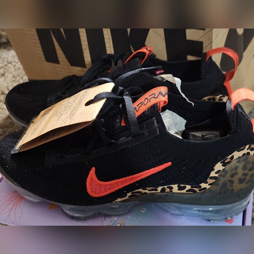 Nike Black and Orange Athletic Shoes